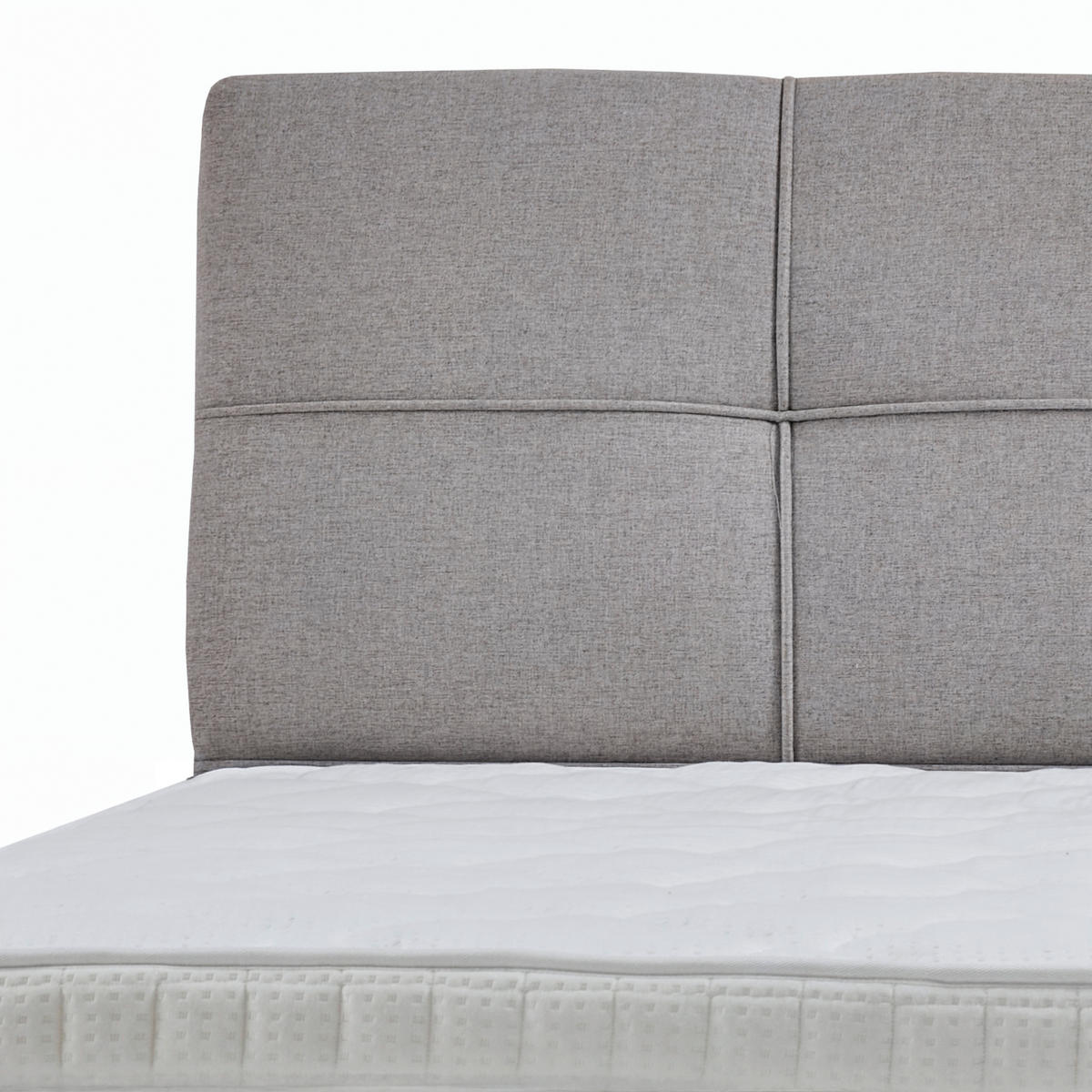 BOXSPRINGOVÁ POSTEĽ, 120/200 cm, sivá - čierna/sivá, Modern, kov/kompozitné drevo (120/200cm) - MID.YOU