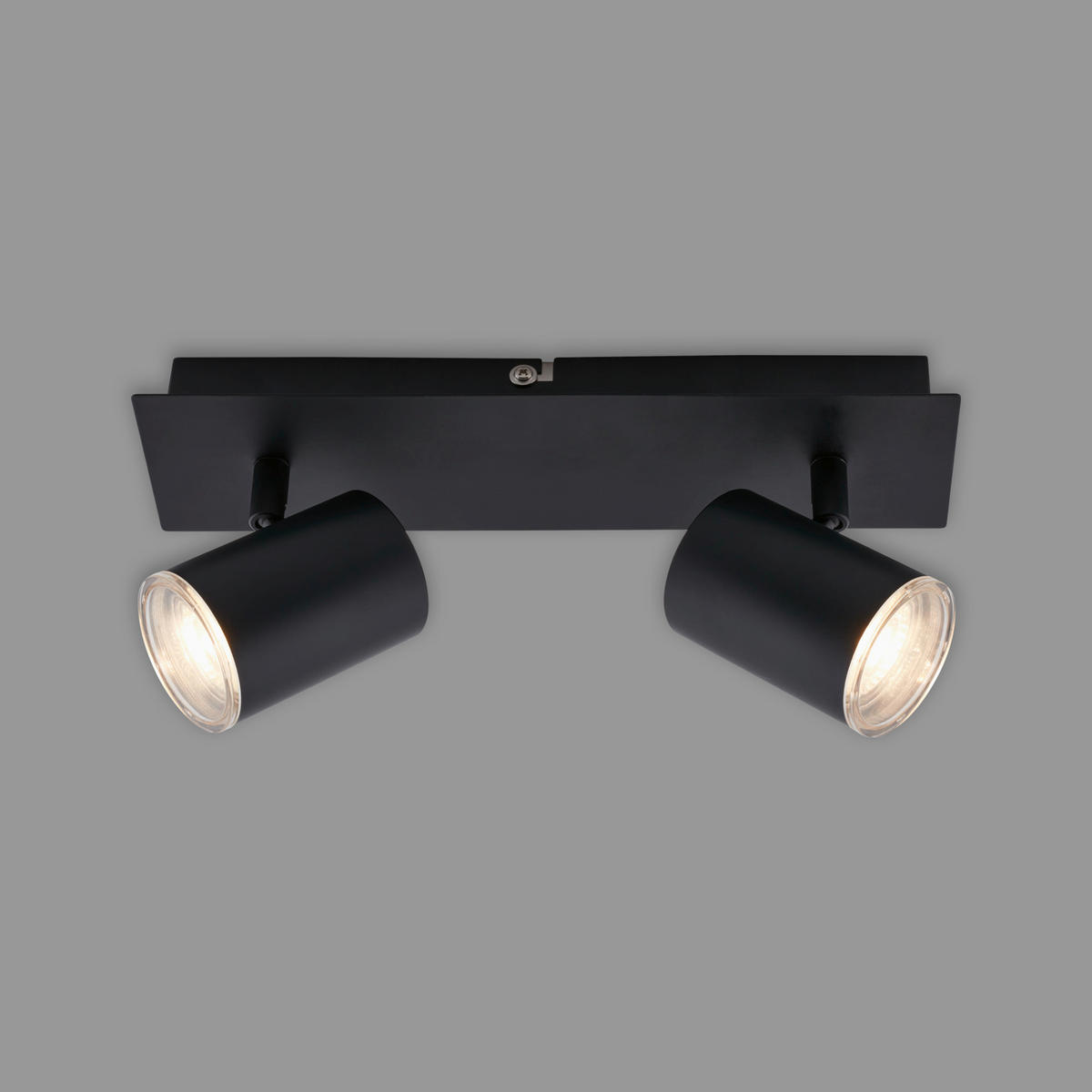 BADEZIMMER-DECKENLEUCHTE 29/9,9/11,2 cm   - Schwarz, Design, Kunststoff/Metall (29/9,9/11,2cm) - Briloner