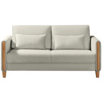SCHLAFSOFA in Holz, Textil Creme, Buchefarben  - Buchefarben/Creme, Design, Holz/Textil (174/88/104cm) - Niels Andersson