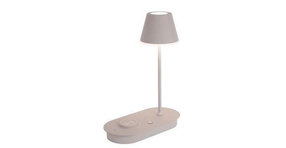 LED-TISCHLEUCHTE 25/12/33 cm - Grau, Design, Kunststoff/Metall (25/12/33cm) - Novel