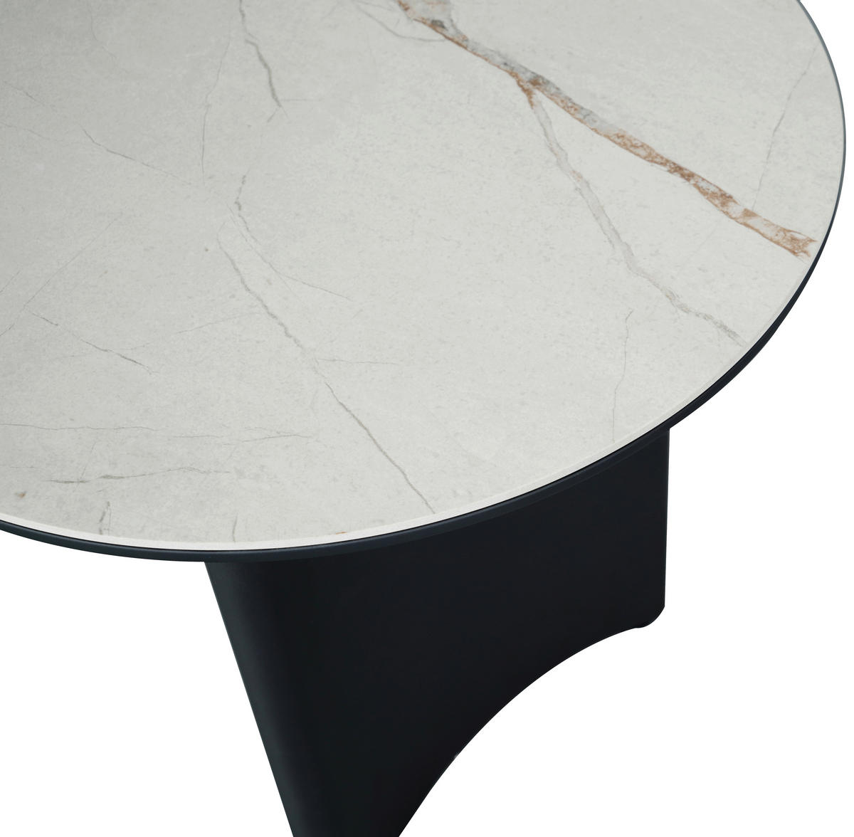COUCHTISCH 80/80/42 cm rund Anthrazit, Beige  - Anthrazit/Beige, Design, Keramik/Holzwerkstoff (80/80/42cm) - Dieter Knoll