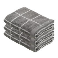 FROTTIERSET CHAMP Silberfarben, Anthrazit 3-teilig  - Anthrazit/Silberfarben, Natur, Textil (30/50cm) - Bio:Vio