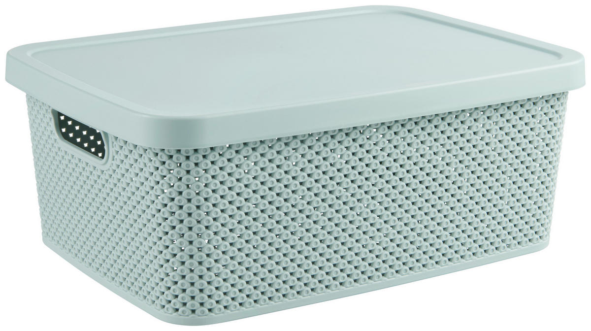 FÖRVARINGSLÅDA   - grön, Basics, plast (28/38cm) - Homeware