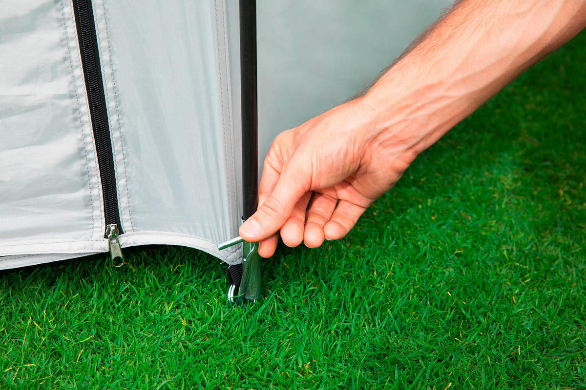 POOLÜBERDACHUNG 58612 600/295 cm  - Weiß/Grau, Basics, Glas/Kunststoff (600/295cm) - Bestway