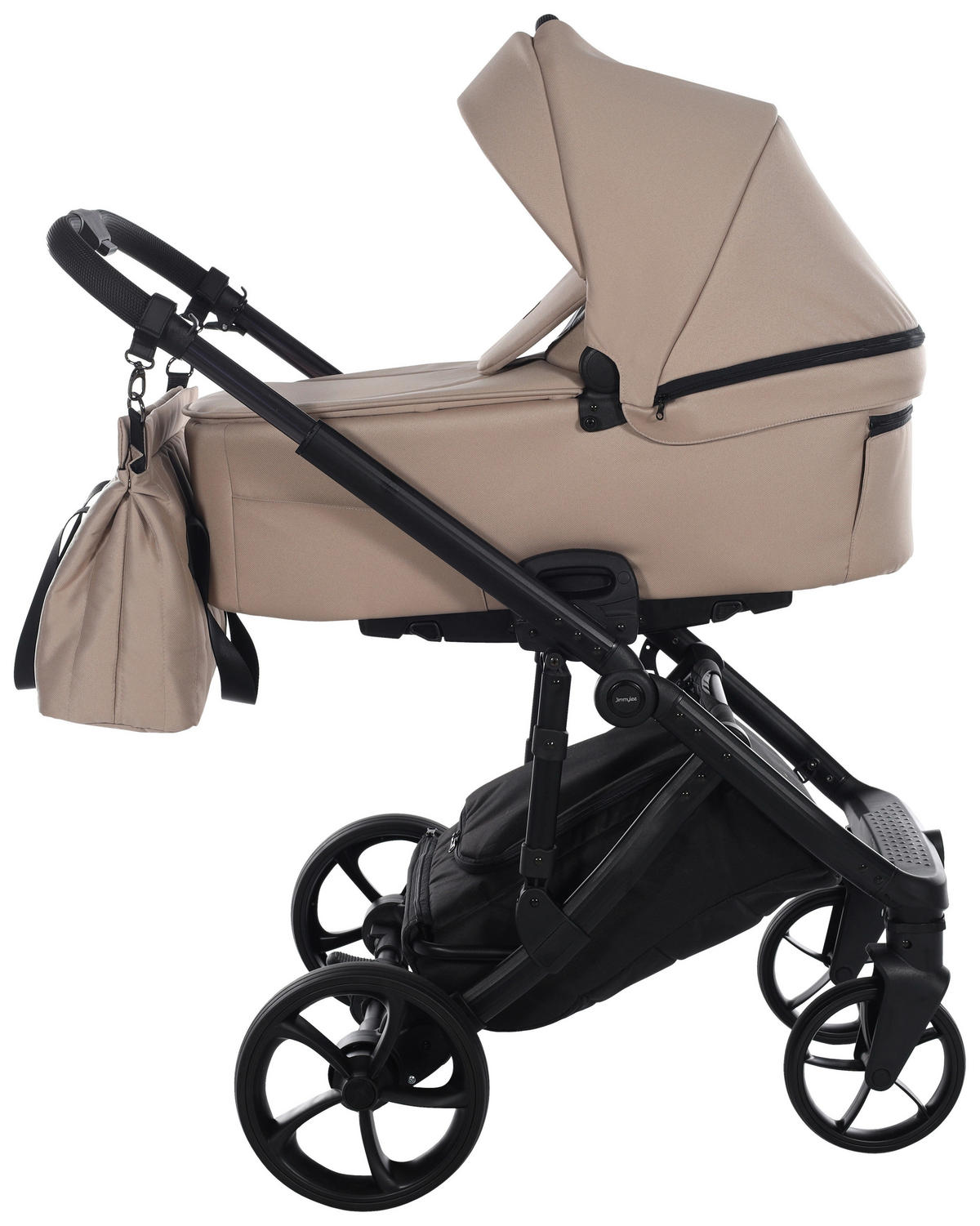 BARNVAGNSSET Easy Compact  - beige/svart, Basics, metall/textil (108/61/96cm) - Jimmylee
