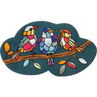 FUßMATTE 70/120 cm Morning Choir  - Grau, Trend, Kunststoff/Textil (70/120cm) - wash+dry