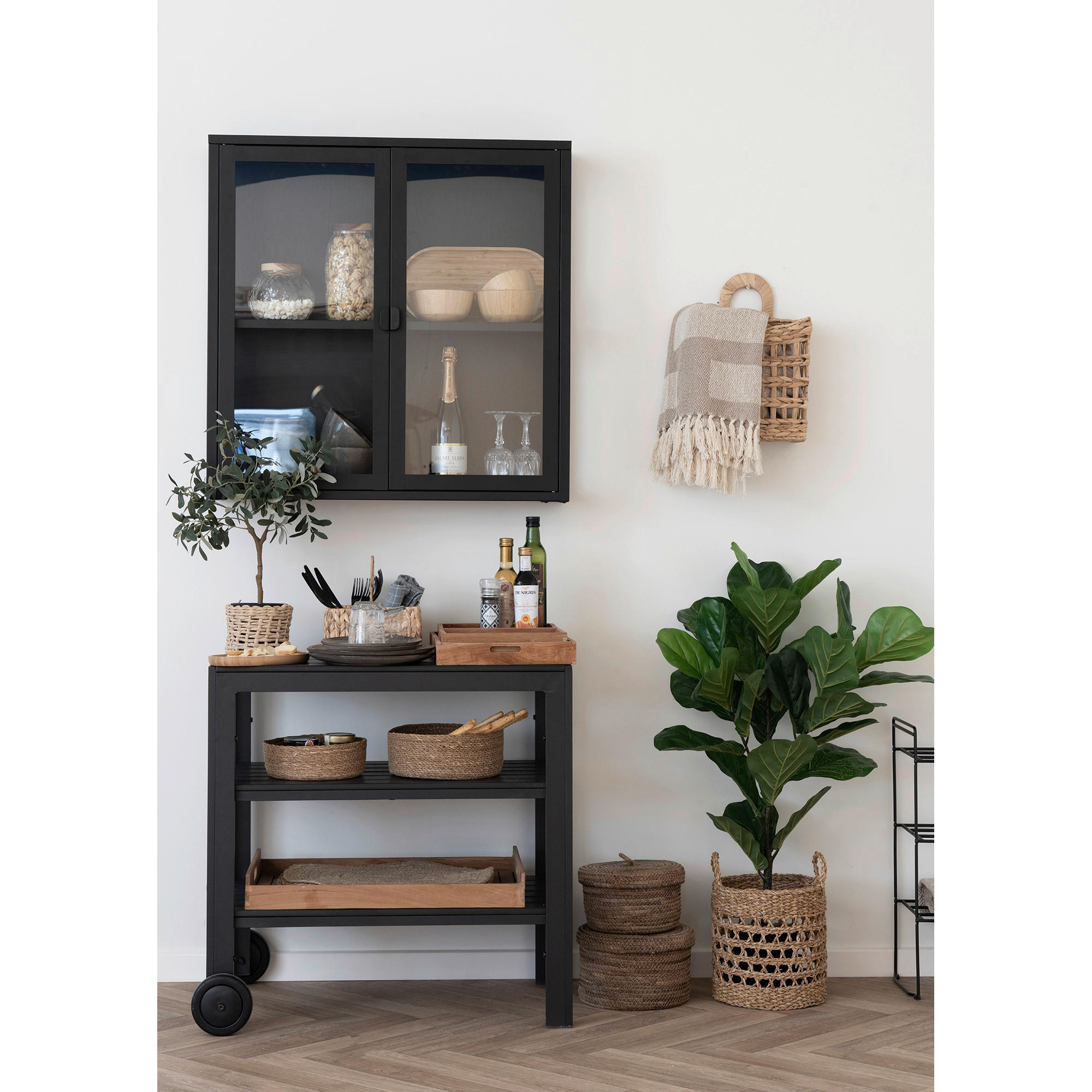 KORBSET  - Hellbraun, Design, Holz