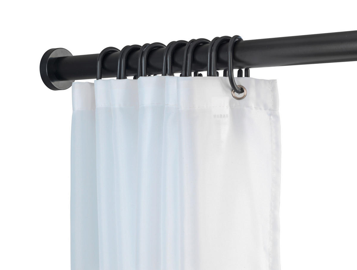 DUSCHSTANGE - Schwarz, KONVENTIONELL, Metall (110-185cm) - Schöner Wohnen