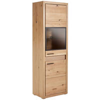 VITRINE  63,8/198,4/41 cm  - Schwarz, Konventionell, Glas/Holz (63,8/198,4/41cm) - Cantus