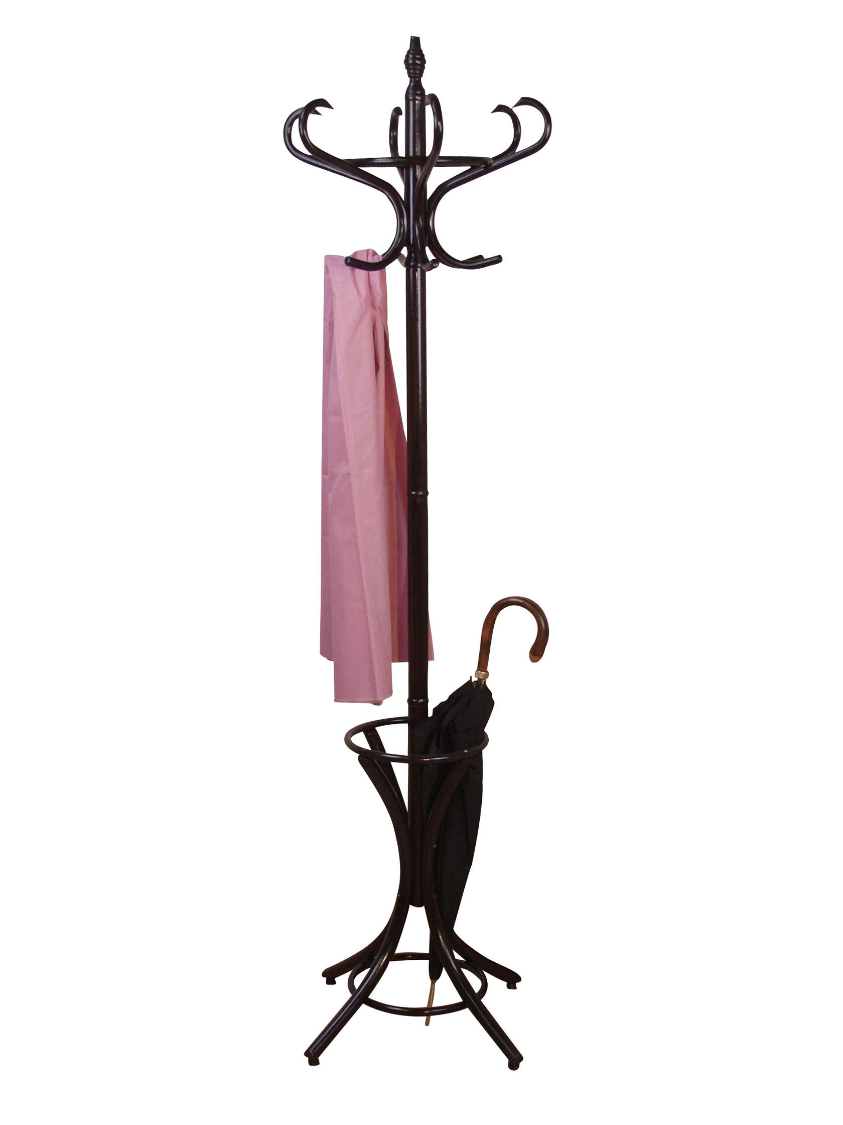 Mid.you Garderobenständer Dunkelbraun 53x184x53 cm