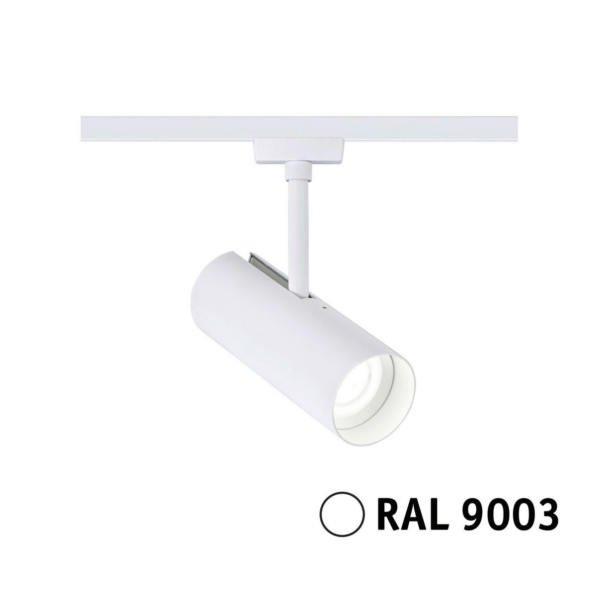 SCHIENENSYSTEM-STRAHLER URail Theron 6,2/20 cm   - Weiß, Basics, Kunststoff (6,2/20cm) - Paulmann