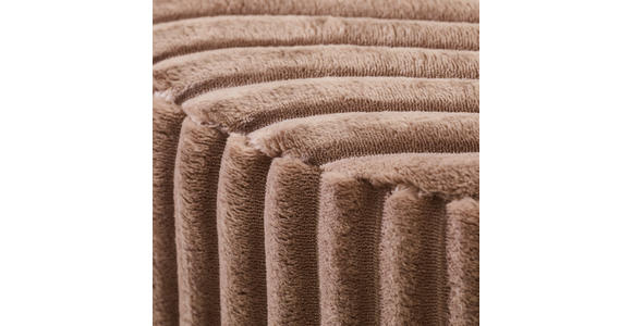 HOCKER Cord Kiefer Hellbraun  - Hellbraun, Design, Holz/Textil (49,5/41/49.5cm) - Xora