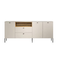 SIDEBOARD Sao Paulo WO 197/85/42 cm 2 Schublade(n)  - Kaschmir/Eichefarben, Basics, Holzwerkstoff/Metall (197/85/42cm) - MID.YOU