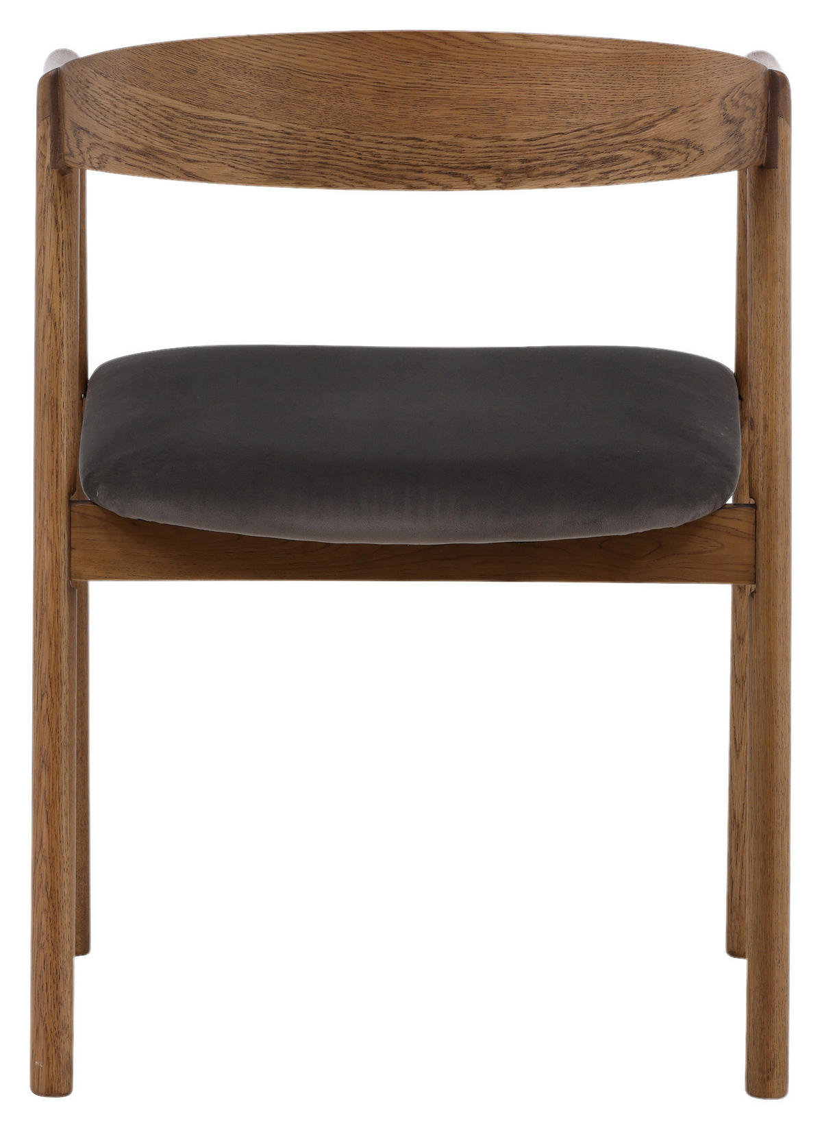 STOLSET 2 styck sammet  - brun/grå, Design, trä/textil (53/76,5/56cm) - Livetastic