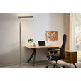 LED-STEHLEUCHTE 61/28/195 cm    - Klar/Chromfarben, KONVENTIONELL, Kunststoff/Metall (61/28/195cm) - Novel