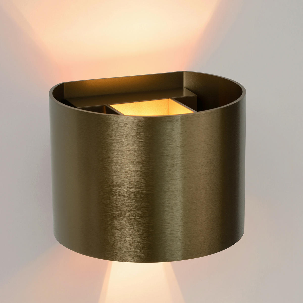 LED-WANDLEUCHTE 11/13/9.7 cm   - Cappuccino, Design, Metall (11/13/9.7cm) - Lucide
