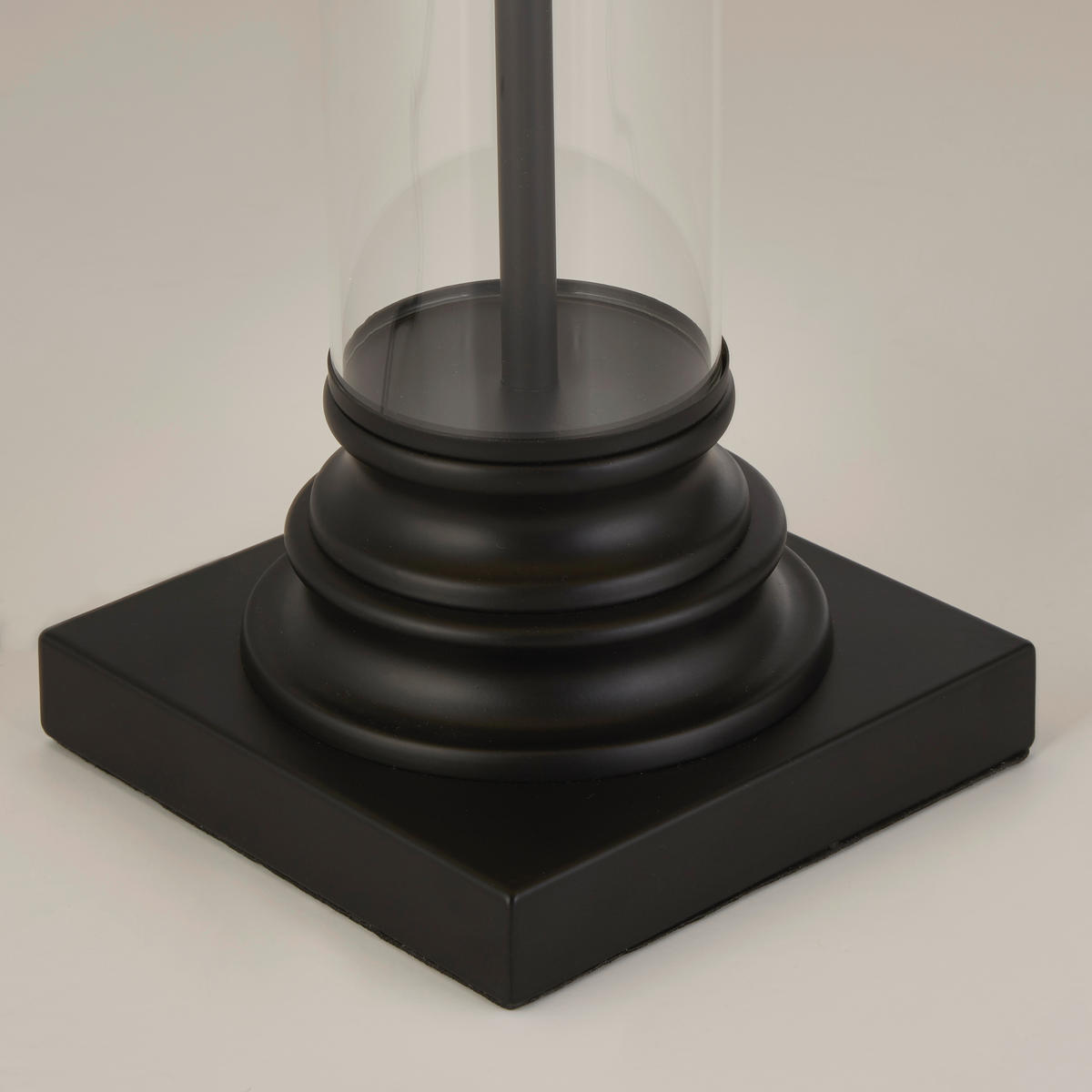NAMIZNA SVETILKA  Pedestal      37/62 cm       - črna/bela, Konvencionalno, kovina/steklo (37/62cm)