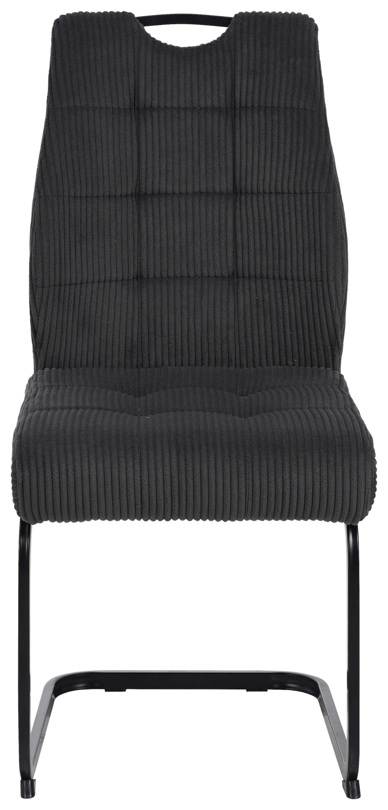 SCHWINGSTUHL  in Eisen Cord  - Dunkelgrau/Schwarz, Design, Textil/Metall (46/96/61.5cm) - Carryhome