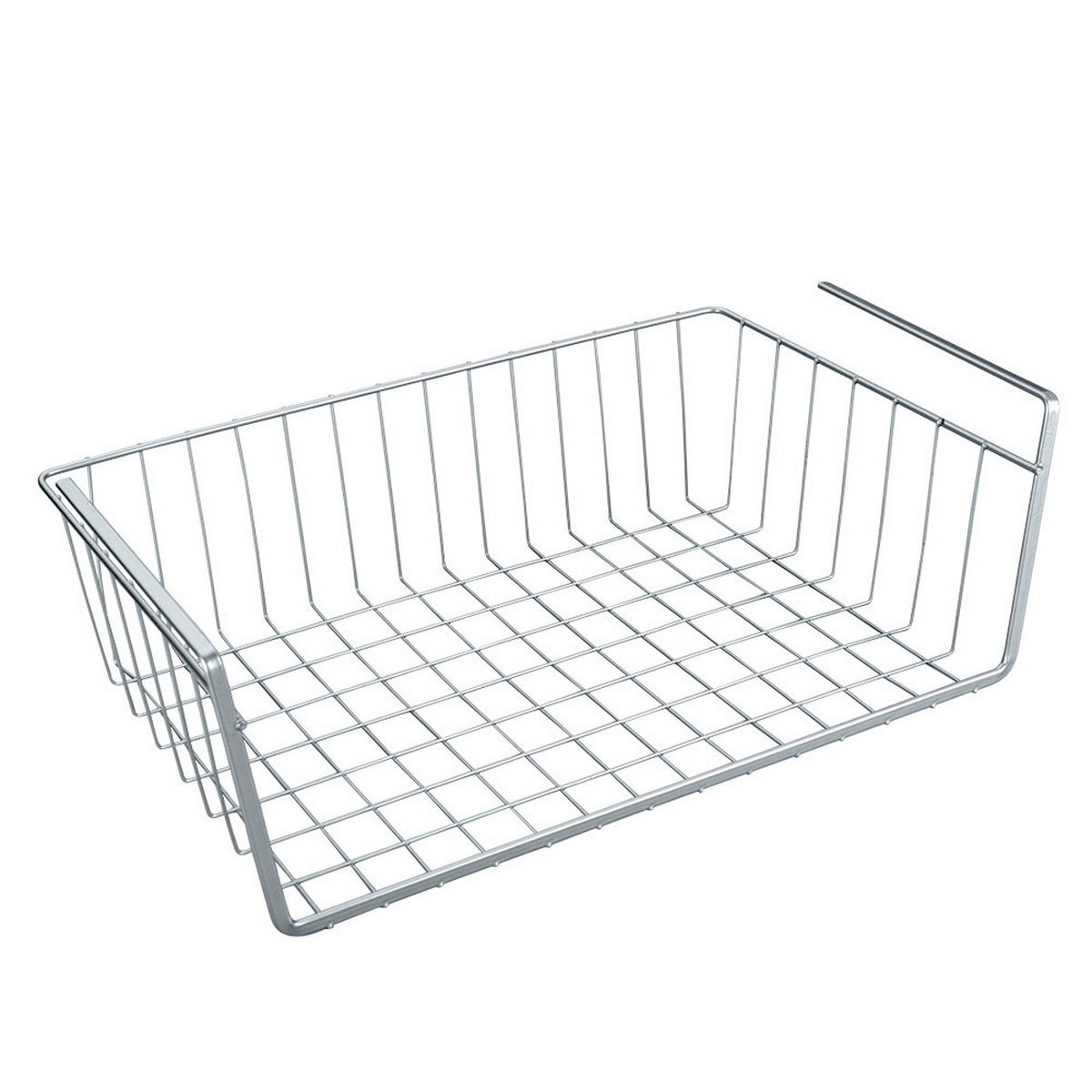 Element depozitare suspendata  - gri, Basics, metal (40/26/14cm) - Metaltex