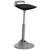 BÜROHOCKER   Grau, Schwarz  - Schwarz/Grau, Basics, Textil/Metall (38/51-84/38cm) - Aeris