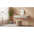 SCHMINKTISCH 120/50/128,5 cm, Kaschmir  - Kaschmir, Design, Glas/Holzwerkstoff (120/50/128,5cm) - Carryhome