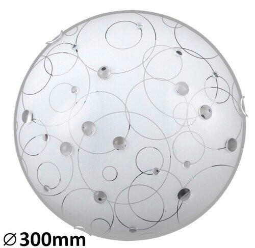 STROPNÍ SVÍTIDLO, 30/9/30 cm - Basics, kov/sklo (30/9/30cm)