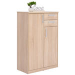 KOMMODE  in 72/110/36 cm  - Silberfarben/Schwarz, KONVENTIONELL, Holzwerkstoff/Metall (72/110/36cm) - Xora