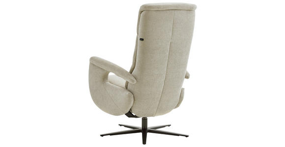 RELAXSESSEL Dieter Knoll Chenille    - Hellgrau/Schwarz, Design, Textil/Metall (71/110/83cm) - Dieter Knoll