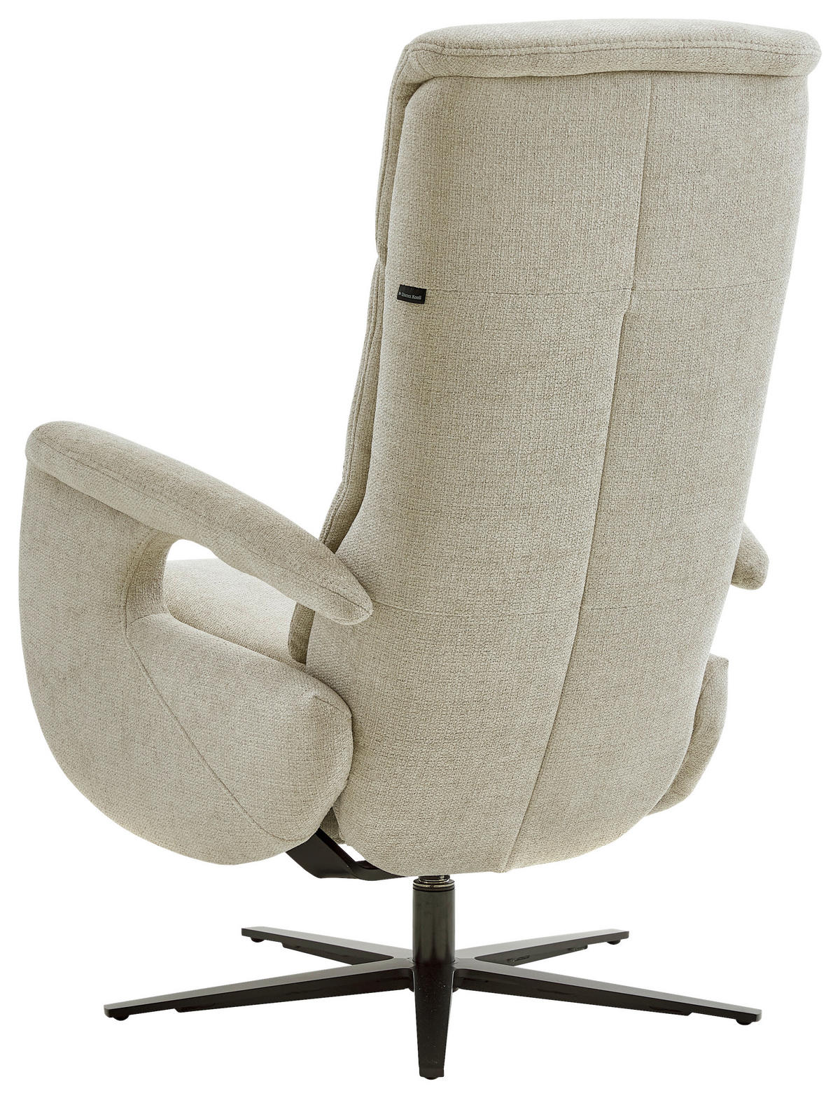 RELAXSESSEL Dieter Knoll Chenille    - Hellgrau/Schwarz, Design, Textil/Metall (71/110/83cm) - Dieter Knoll