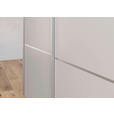 SCHWEBETÜRENSCHRANK 271/223/68 cm 3-türig Grau  - Alufarben/Grau, KONVENTIONELL, Glas/Holzwerkstoff (271/223/68cm) - Novel