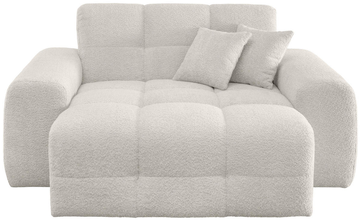 XXL-SESSEL - Schwarz/Weiß, MODERN, Kunststoff/Textil (181/87/155cm) - Livetastic