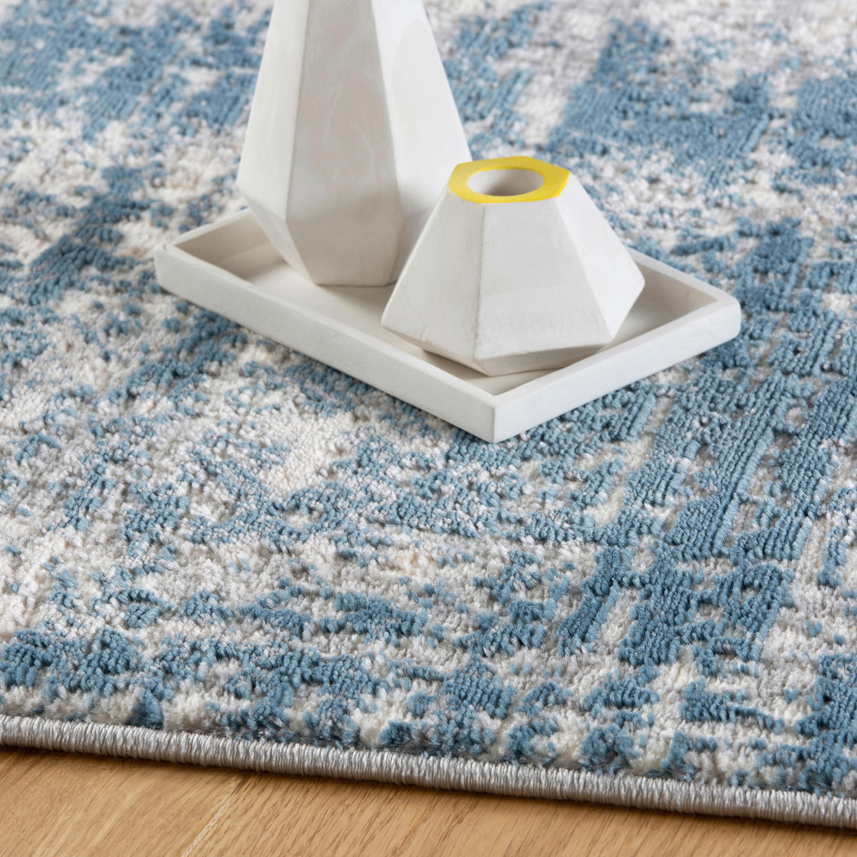 WEBTEPPICH 80/150 cm My Salsa  - Blau, Design, Textil (80/150cm) - Novel