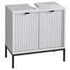 WASCHBECKENUNTERSCHRANK 60/60/32 cm  - Anthrazit/Weiß, MODERN, Holzwerkstoff/Kunststoff (60/60/32cm) - MID.YOU