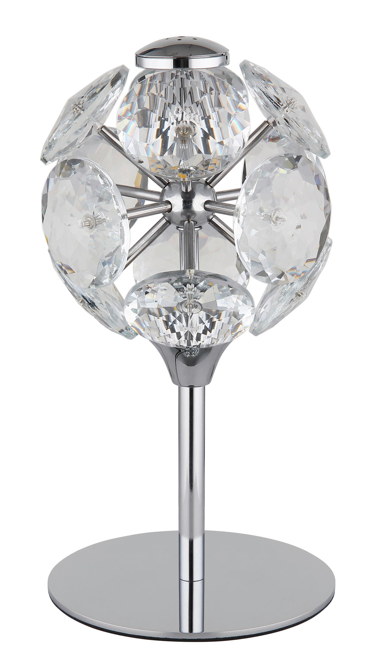 NAMIZNA LED-SVETILKA  VIRINA      15/26,5 cm       - barve kroma/prozorno, Konvencionalno, kovina/steklo (15/26,5cm) - Globo