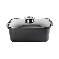 BRÄTER Perfect Cooking 40/26/12,2 cm - Klar/Edelstahlfarben, Basics, Glas/Metall (40/26/12,2cm) - Homeware Profession.
