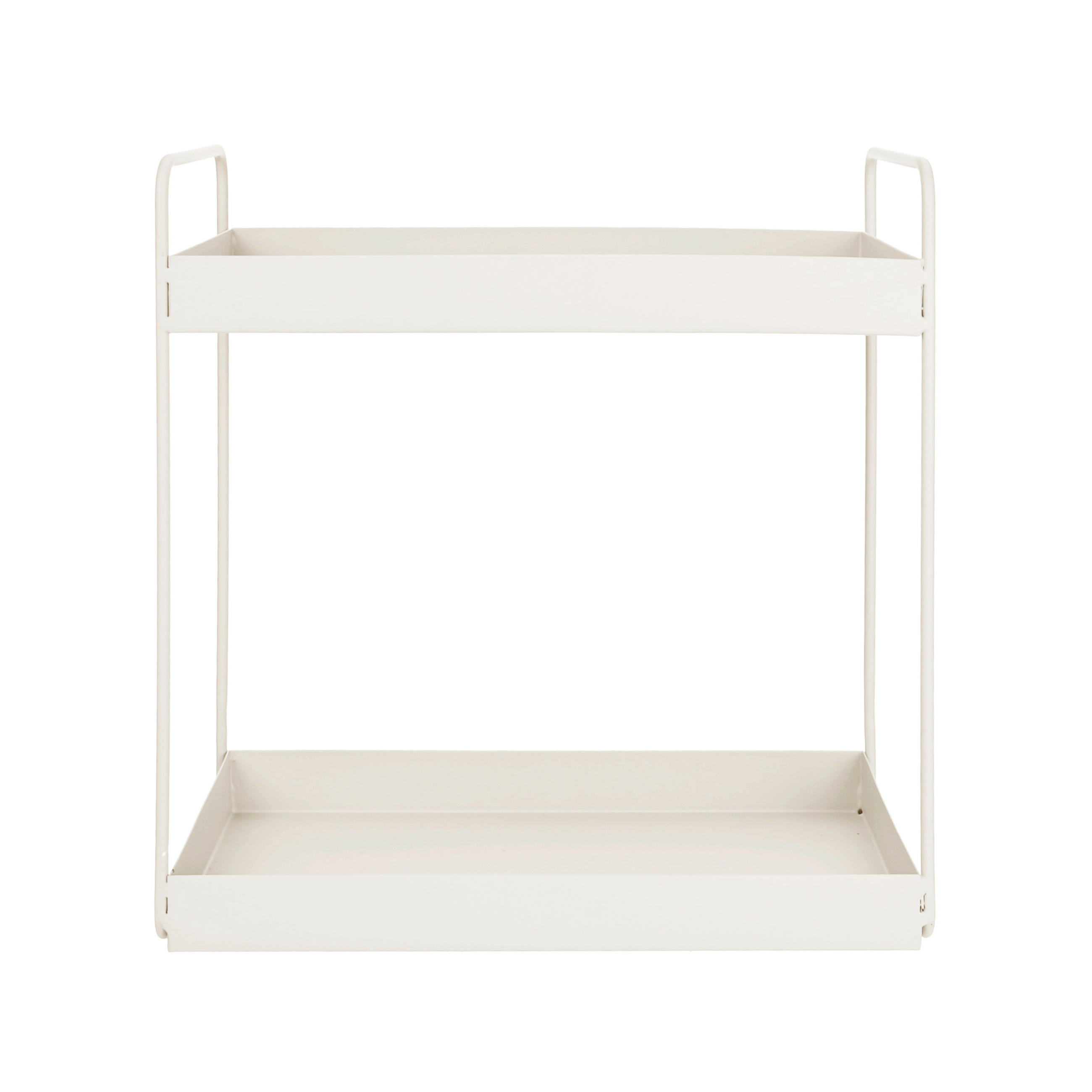 BORDSHYLLA - cremefärgad, Trend, metall (30/15/31cm) - Ambia Home