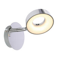 LED-STRAHLER 15.5/10/13 cm   - Chromfarben, Design, Kunststoff/Metall (15.5/10/13cm)