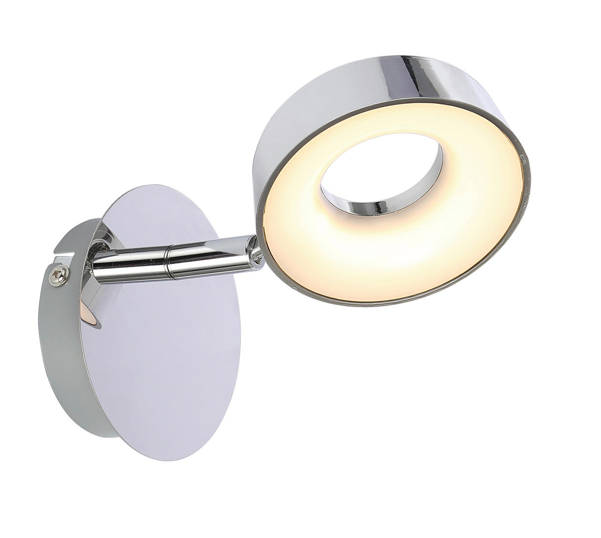 LED-STRAHLER 15.5/10/13 cm   - Chromfarben, Design, Kunststoff/Metall (15.5/10/13cm)