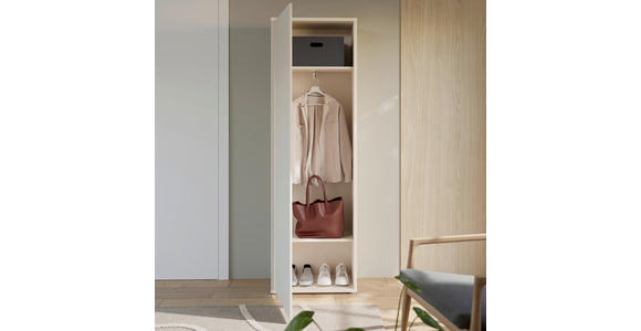GARDEROBENSCHRANK  in 59,8/191,9/34,9 cm  - Sandfarben/Grau, MODERN, Holzwerkstoff/Kunststoff (59,8/191,9/34,9cm) - Carryhome