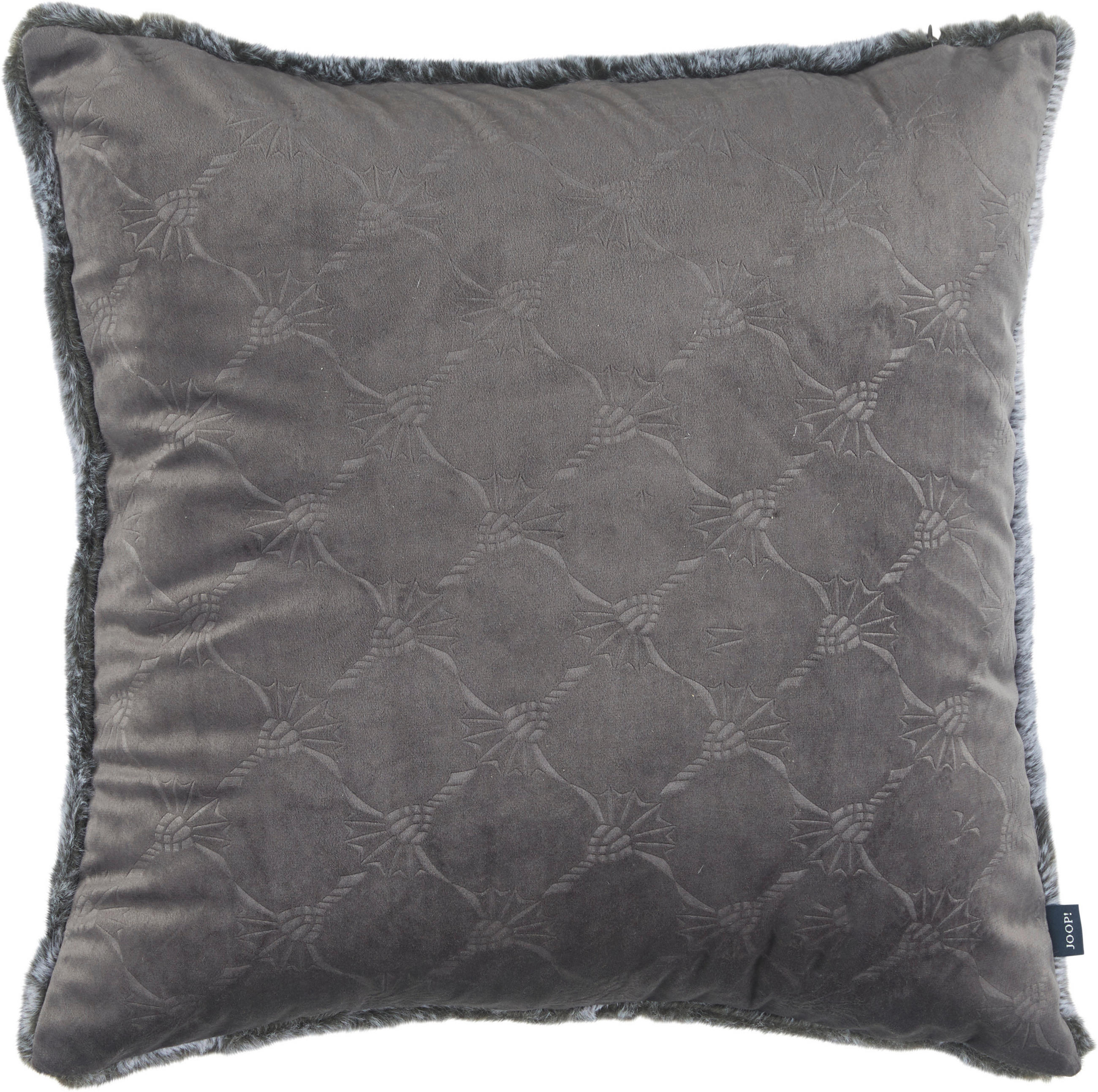 KISSENHÜLLE J-FUR 45/45 cm  - Grau, KONVENTIONELL, Textil (45/45cm) - Joop!