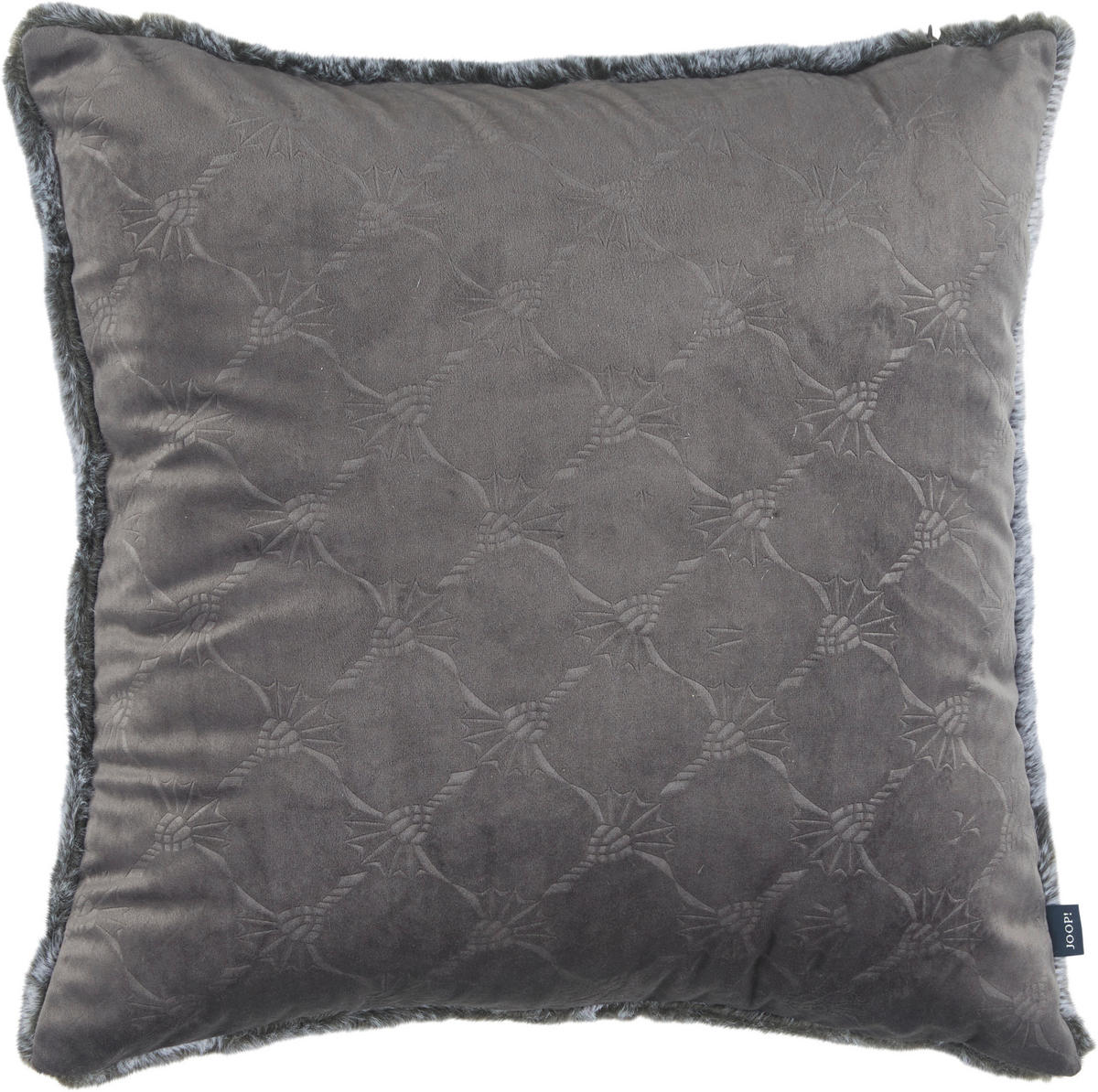KISSENHÜLLE J-FUR 45/45 cm  - Grau, KONVENTIONELL, Textil (45/45cm) - Joop!