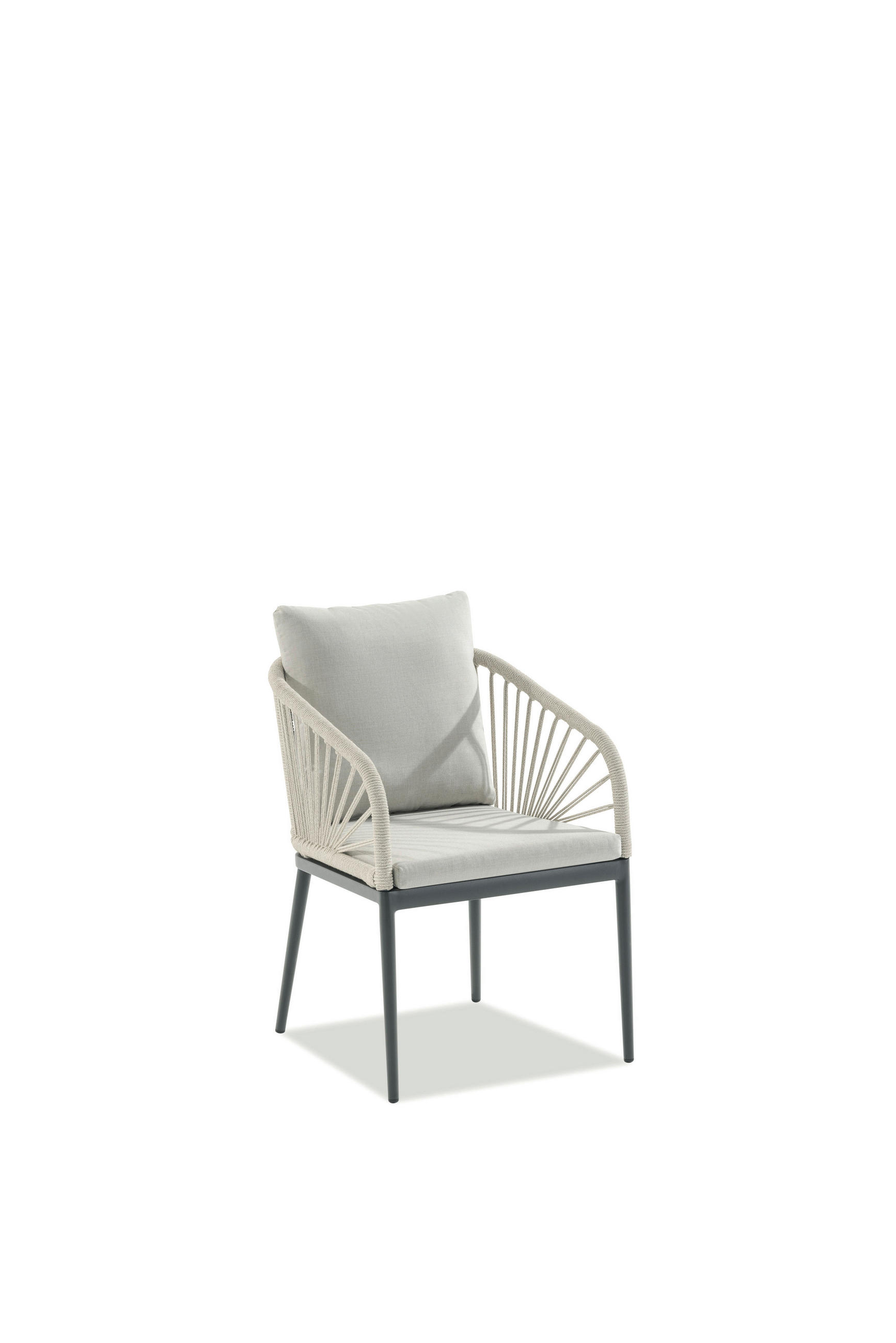 GARTENSESSEL - Anthrazit/Beige, Design, Textil/Metall (56/87/63cm)