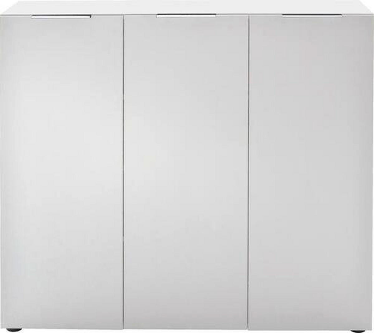 GARDEROBE 3-teilig  in 175/190/39 cm  - Weiss/Eichefarben, Design, Holzwerkstoff (175/190/39cm) - Carryhome