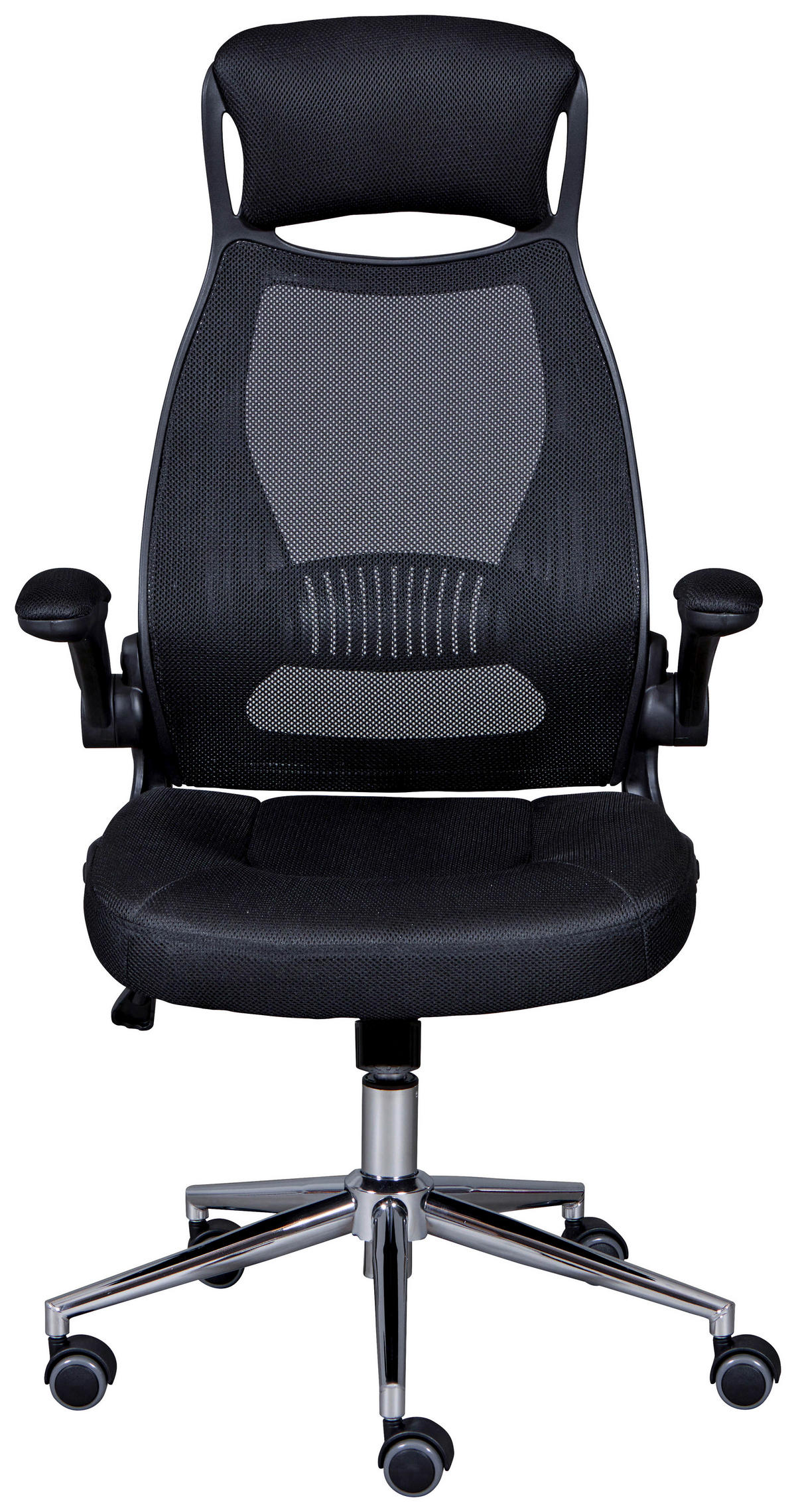 DREHSTUHL  in Schwarz  - Schwarz, KONVENTIONELL, Textil/Metall (68-65/114-122/68cm) - MID.YOU