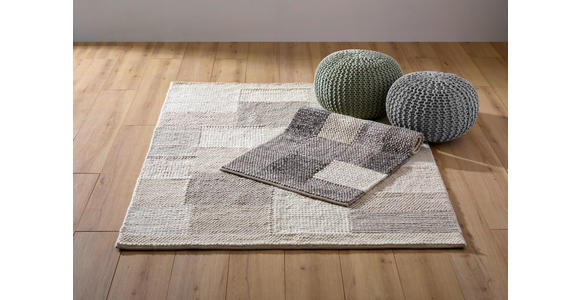 HANDWEBTEPPICH 80/150 cm Nordic Weiß  - Weiß, Natur, Textil (80/150cm) - Linea Natura