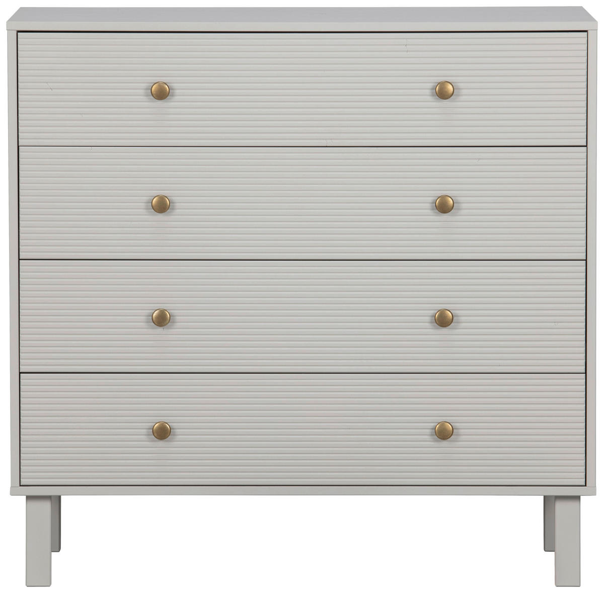 KOMMODE Madu, 94/91/52 cm, 4 Schublade(n)  - Goldfarben/Hellgrau, Design, Holz/Metall (94/91/52cm) - Livetastic