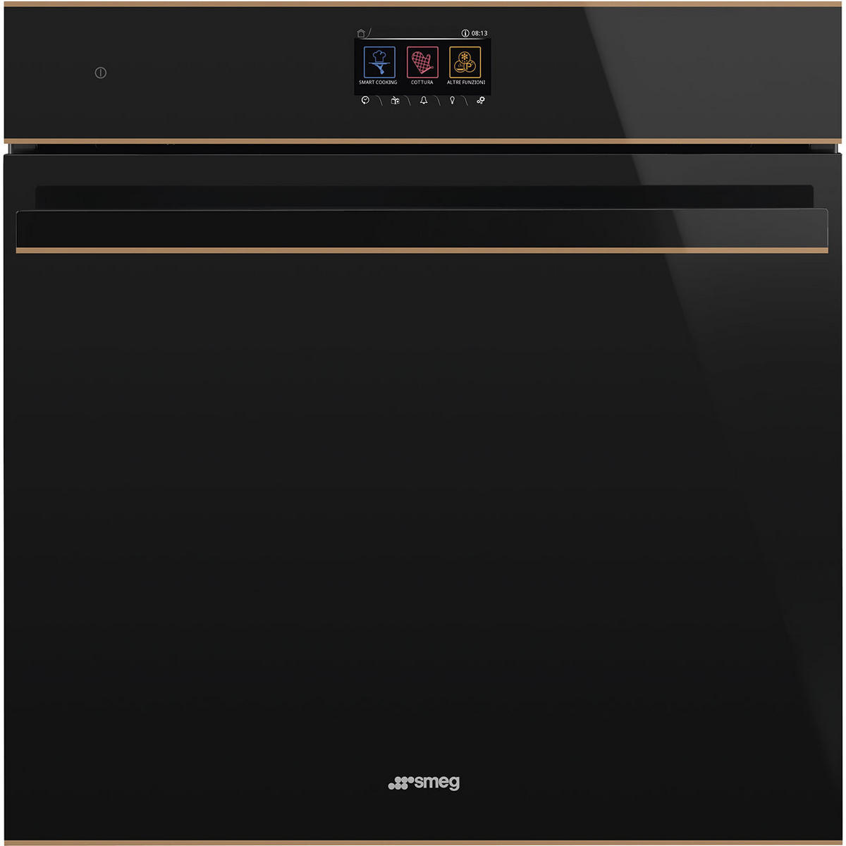 DAMPFBACKOFEN SO6604S4PNR  - Schwarz Hochglanz, Basics, Metall (59,7/59,2/54,8cm) - SMEG