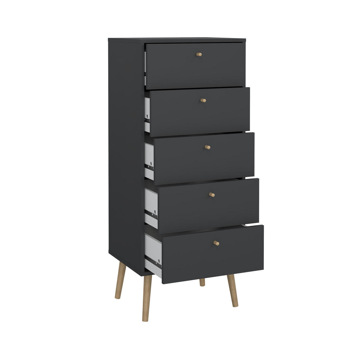 BYRÅ 50,2/120,1/39,1 cm  - grå/ekfärgad, Design, trämaterial (50,2/120,1/39,1cm) - Best Price