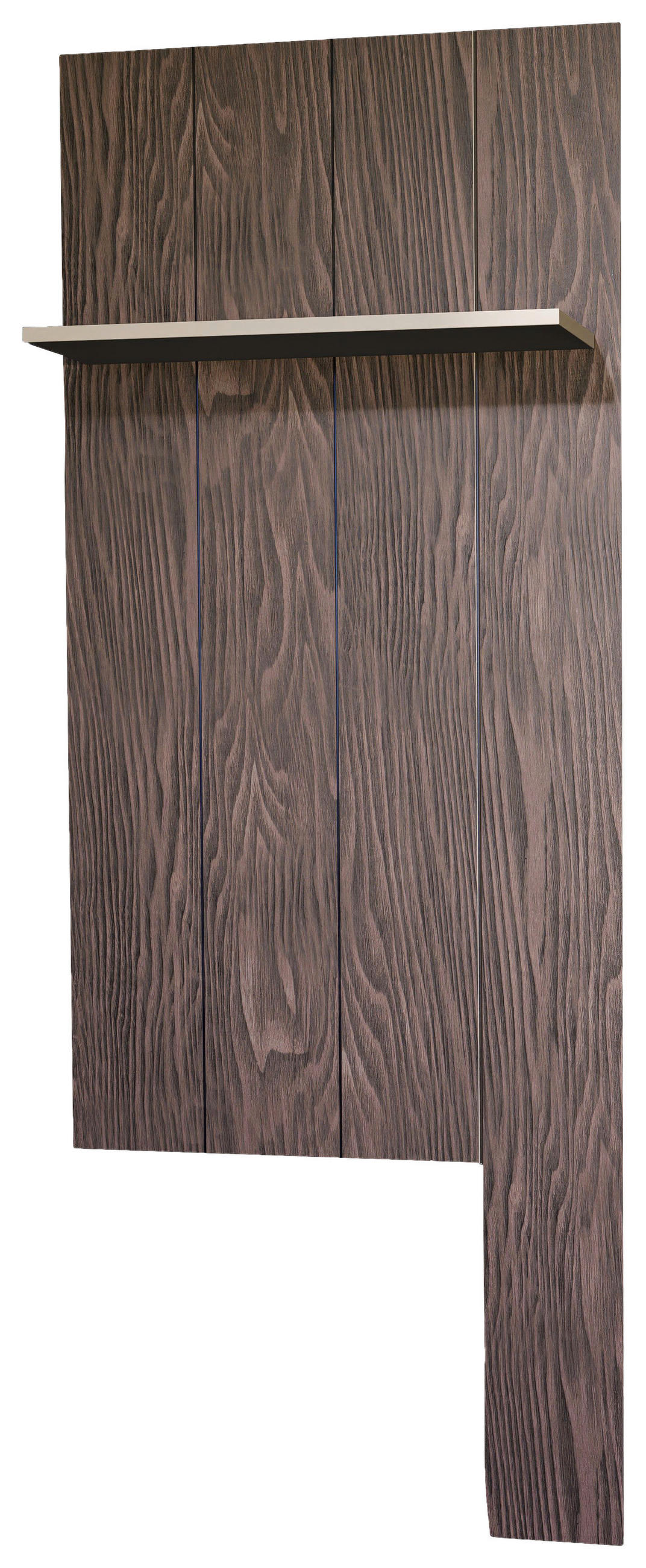 WANDPANEEL Nussbaumfarben  89/225/22 cm  - Nussbaumfarben, Design, Holzwerkstoff (89/225/22cm) - Stylife