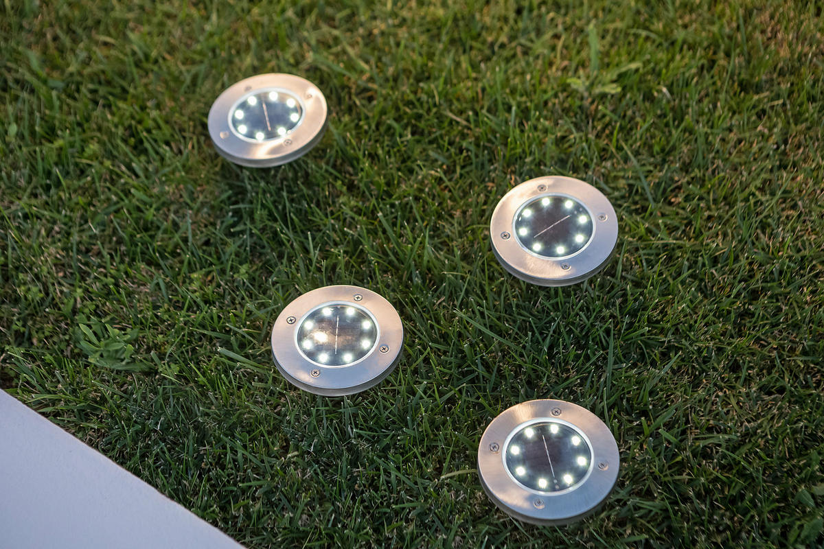 SOLARNA SVETILJKA - boja nerđajućeg čelika/crna, Lajfstajl, metal/plastika (11,8/13cm) - Ambia Garden